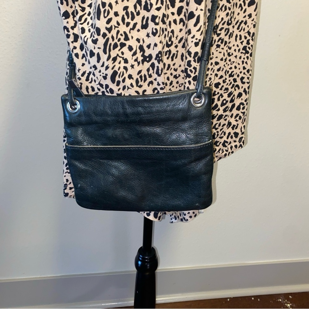 Margot Black Leather Crossbody Bag‎ - Picture 2 of 11
